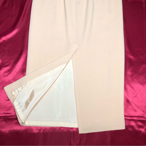 100% Wool Women Double Breasted Suit Set/Peachy Color - Picture 13 of 16